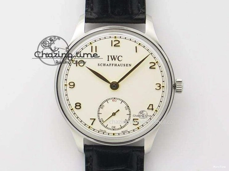 MIROTIME 0316 ZeroBulk Portuguese Real PR IW500715 SS AZF 1:1 Best Edition White Blue Dial on Blue Leather Strap A 7034